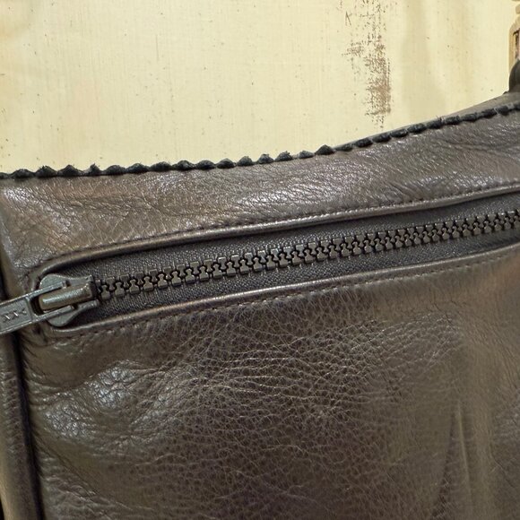 Genuine Leather Boho/Texas Chic Crossbody w/Fringe & Beads by FREEDOM Leathers - Picture 9 of 16